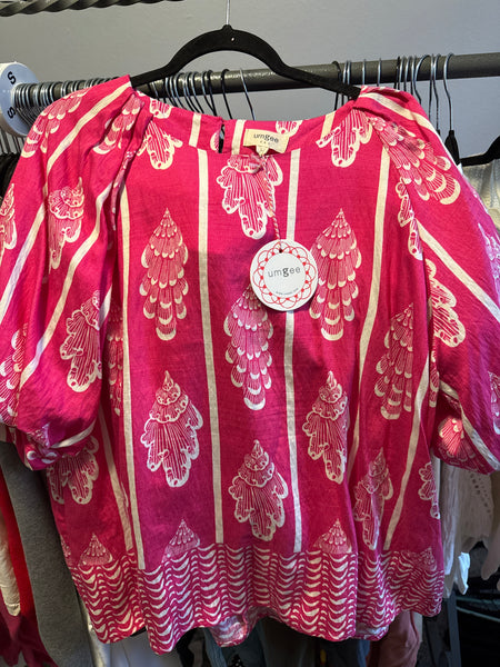 Boho Bloom Puff Sleeve Top