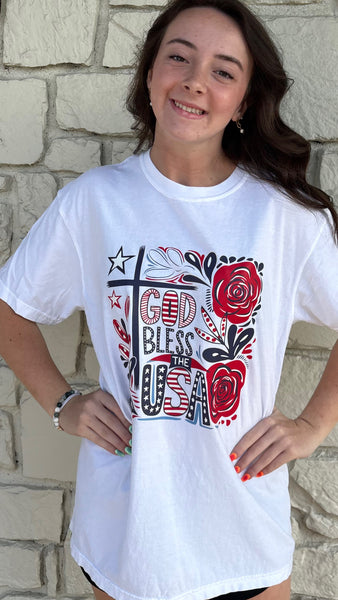 God Bless the USA - Red White & Blue
