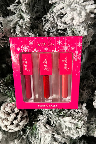 Feeling Sassy 3 Piece Set Moisturizing Lip Gloss