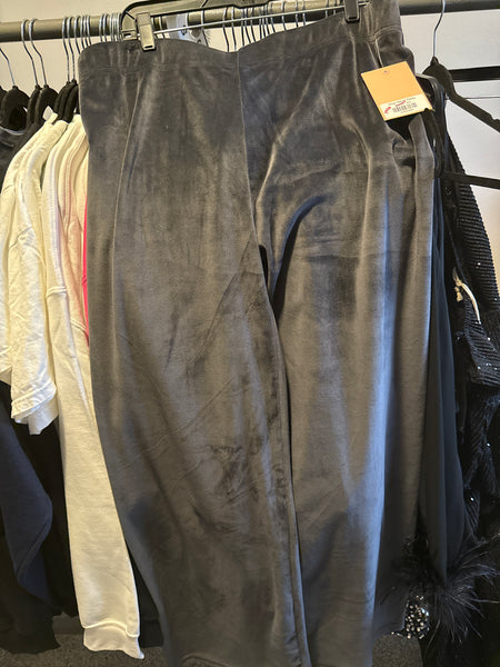 Gray Velvet Pants