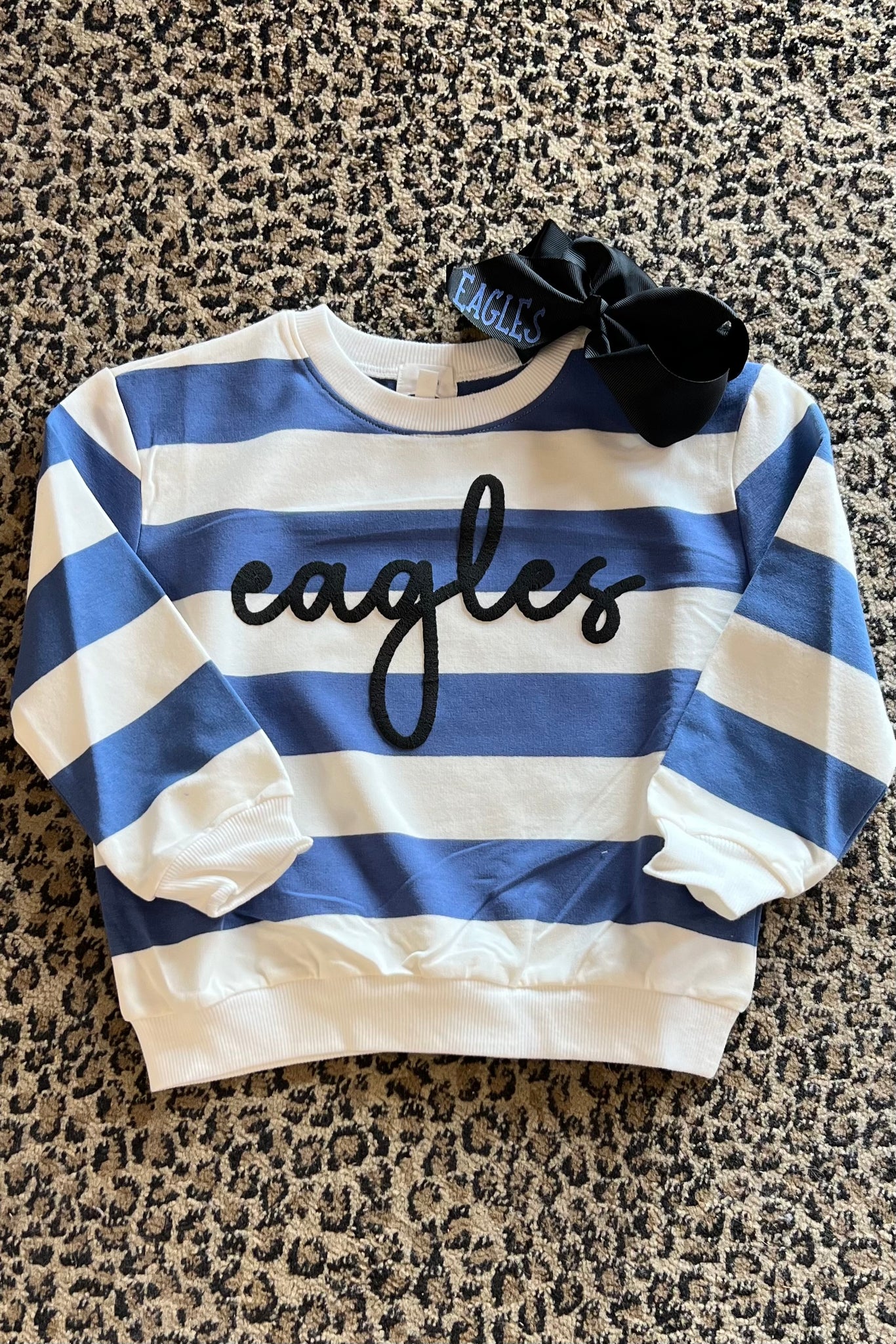 Stripe Puffy Eagles Sweatshirt Youth