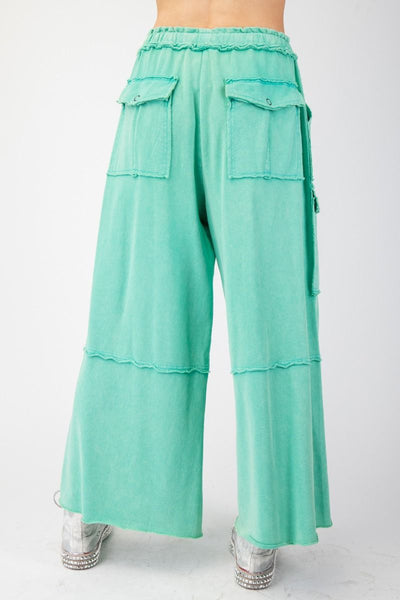 Atlantic Green Mineral Washed Pants