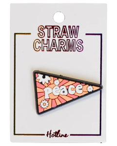 Peace Straw Charms