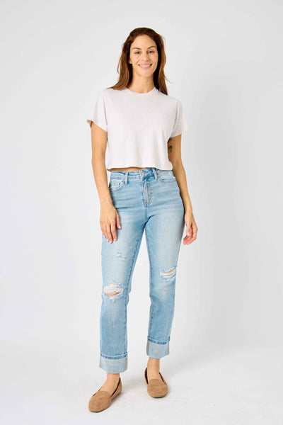 Judy Blue Boyfriend Midrise Jeans