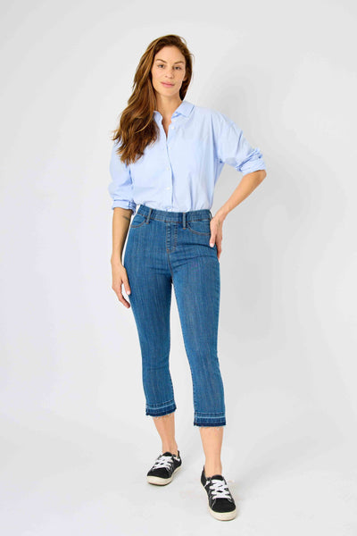 Judy Blue High Waisted Pull On Capri - FINAL SALE