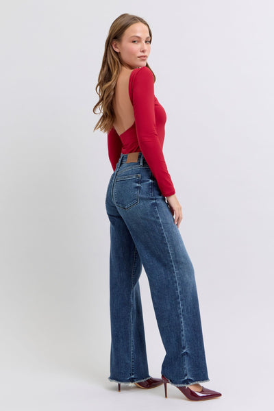 Judy Blue Mid Rise Dark Jeans