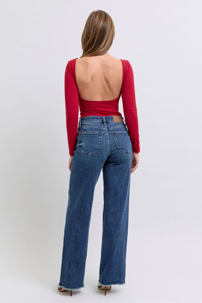 Judy Blue Mid Rise Dark Jeans