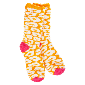 Orange Multi Leo Socks