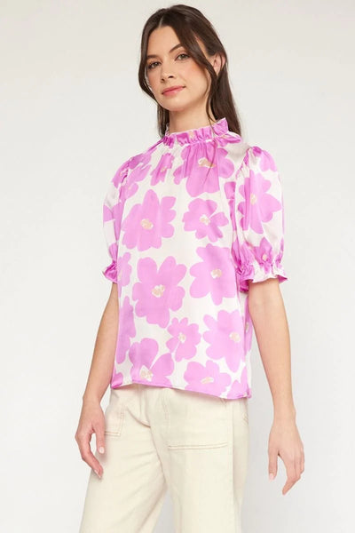 Blushing Begonia Top - Purple
