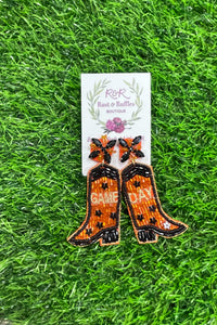Perfect Cowboy Boot Gameday Earrings