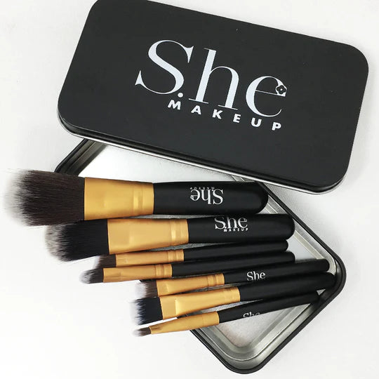 Compact Makeup Brush Set
