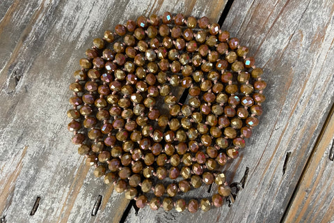 Mocha Multi Beaded Necklace