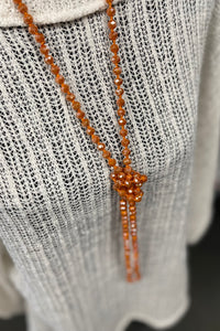 Orange Sherbet Beaded Necklace - Final SALE