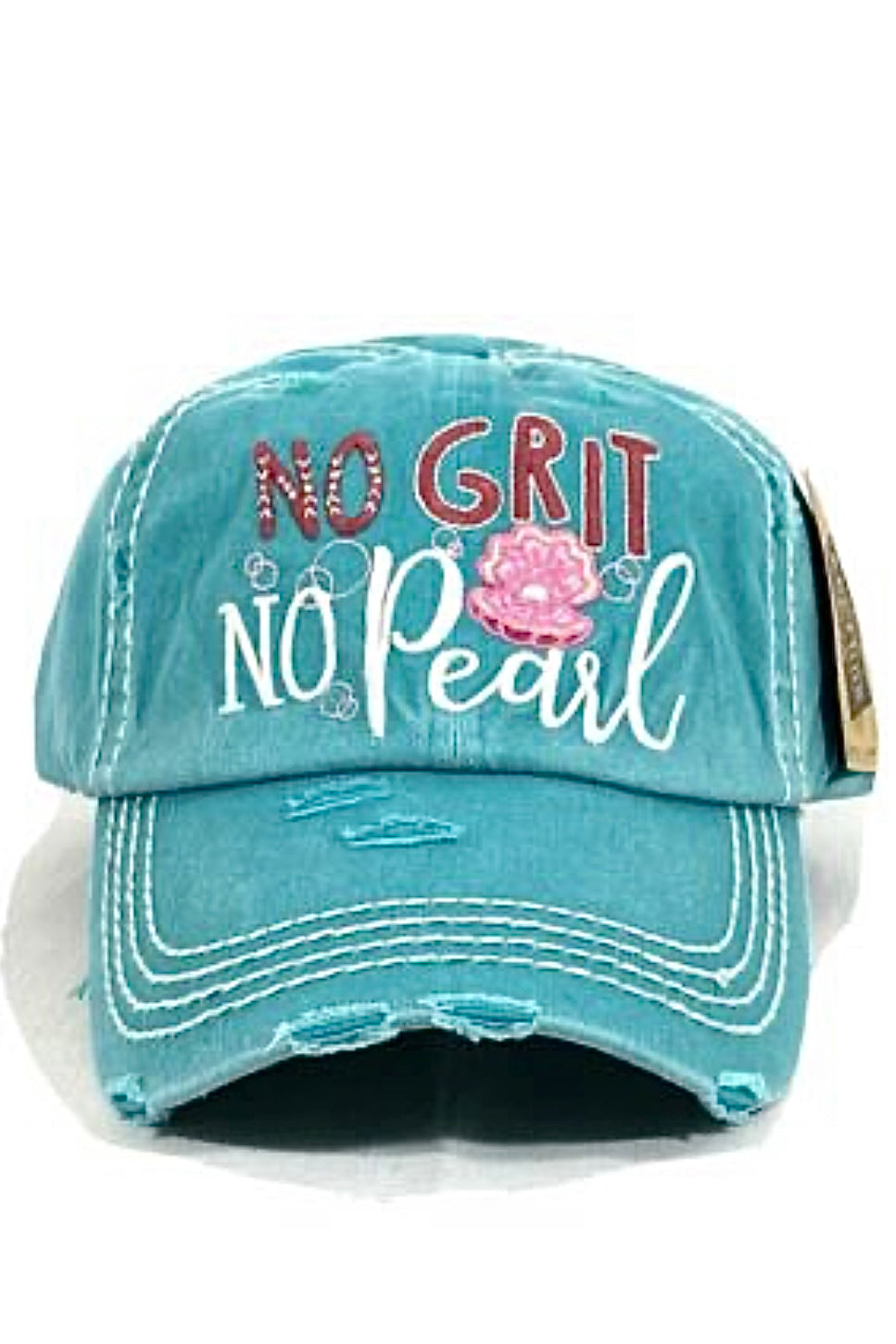 No Grit No Pearl Hat - Turquoise