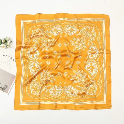 Shelby Silk Bandana - Mustard