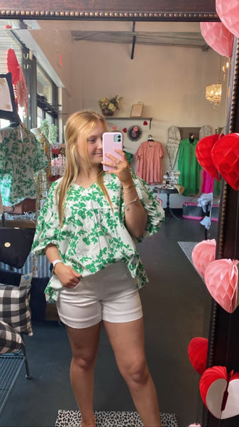 Spring White Shorts
