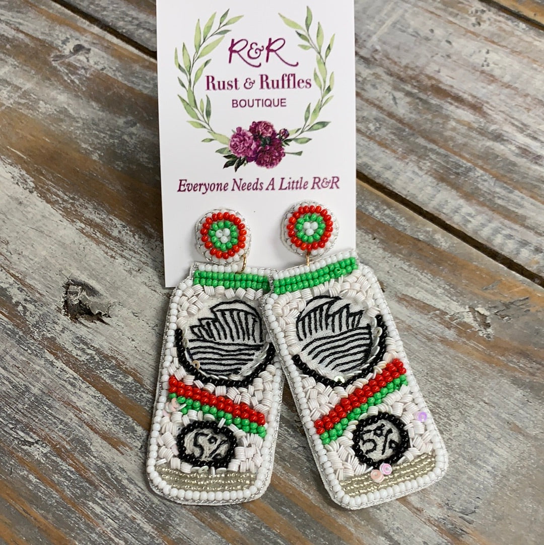 Whiteclaw Beaded Earrings - Final SALE