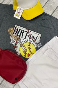 Dirt & Diamonds Softball Tee