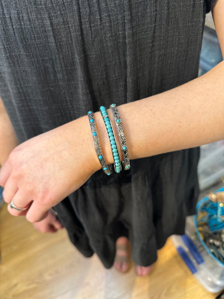 Silver Stacking Bracelets