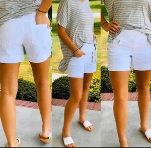 Spring White Shorts