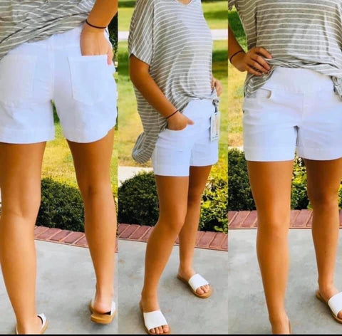 Spring White Shorts