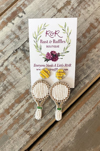Tennis Beaded Earrings