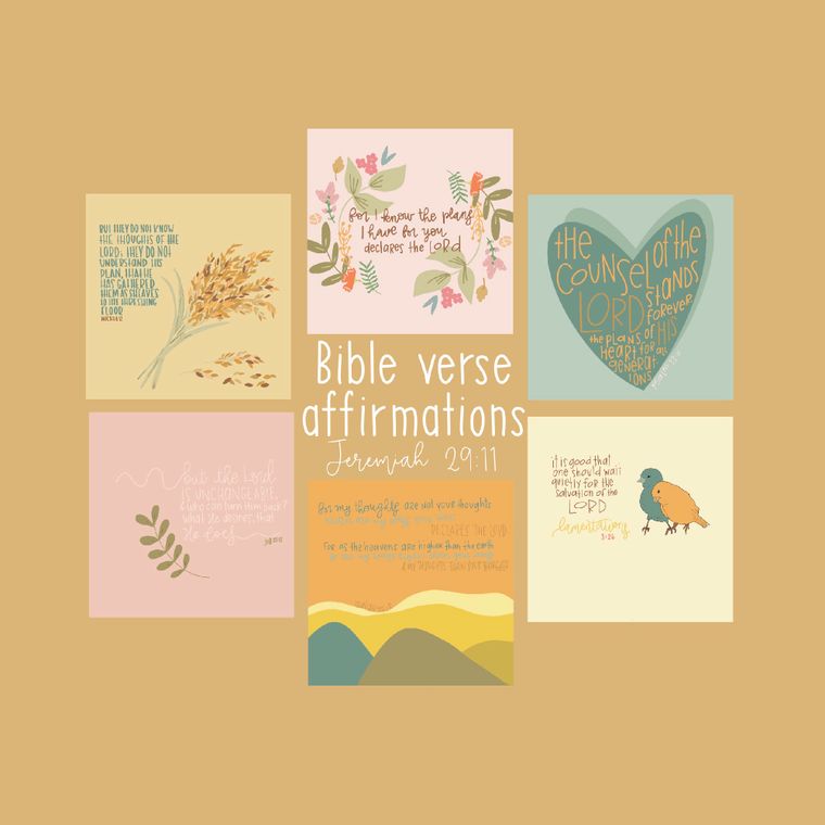 Jeremiah 29:11 Prayer cards  | Bible affirmations | Attributes of God | Scripture affirmation cards